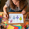36Pcs 12 Styles Unfinished Wood Cross Keychain DIY-GL0006-34-6