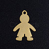 Ion Plating(IP) 304 Stainless Steel Pendants STAS-Q201-JN327-2-1
