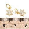 Brass Micro Pave Cubic Zirconia Pendants ZIRC-K070-41G-3