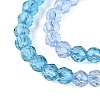 Transparent Glass Beads Strands GLAA-N074-01A-10-4