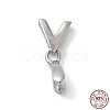 Rhodium Plated 925 Sterling Silver Ice Pick Pinch Bails STER-NH0001-26P-1