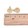 304 Stainless Steel Charms STAS-Q201-T446G-4