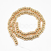 Electroplate Non-magnetic Synthetic Hematite Beads Strands G-Q465-38KC-2
