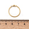 304 Stainless Steel & Natural Shell & Imitation Pearl Cuff Rings for Women RJEW-G372-01G-02-5
