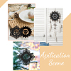 Wooden Bohemian Meditation Energy Symbol Cup Mats DJEW-WH0034-65A-5