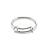 304 Stainless Steel Wire Wrap Expandable Adjustable Ring for Women LS-RJEW-WH0007-01B-P-1
