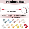 11 Bundles 11 Colors Gypsum with Cotton Cord Artificial Flower Core DIY-GF0014-55-2