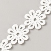 Polyester Lace Ribbon OCOR-WH0111-138E-1