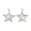 Brass Micro Pave Cubic Zirconia Pendants KK-E068-VB102-1