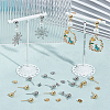 40Pcs 2 Styles 304 Stainless Steel Round Ball Post Stud Earring Findings STAS-BBC0004-79-4