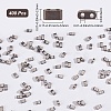 400Pcs 2-Hole Glass Seed Beads SEED-CN0001-08-2