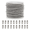 304 Stainless Steel Ball Chains CHS-CJ0001-26-1