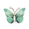 Butterfly Transparent Resin Brooch JEWB-M047-01H-1