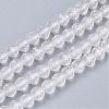 Natural Quartz Crystal Beads Strands G-D166-B-3mm-2