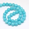 Natural Yellow Jade Beads Strands G-G598-6mm-YXS-28-2