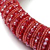 Bling Bling Glass Beaded Hairband OHAR-PW0007-26R-3