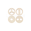 2 Sets Plywood Candle Wick Holders WOOD-BC0001-24B-7