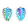 Ion Plating(IP) 201 Stainless Steel Pendants STAS-N098-252M-1