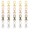 20Pcs 4 Colors Alloy Swivel Lobster Claw Clasps IFIN-TA0001-73-1