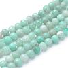Natural Amazonite Beads Strands G-T055-8mm-17-1