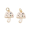Brass Micro Pave Colorful Cubic Zirconia Pendants LS-KK-C100-09G-6