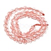Cherry Quartz Glass Beads Strands G-C179-A6mm-16-3