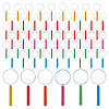 72Pcs 6 Colors Plastic Handheld Magnifier for Children DIY-GO0002-78-1