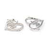 Brass Micro Pave Clear Cubic Zirconia Links ZIRC-Z007-15P-2