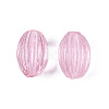 Handmade Ribbed Lampwork Beads LAMP-N042-01-2