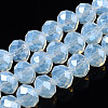 Electroplate Glass Beads Strands EGLA-A034-J8mm-A04-1