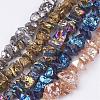 Electroplated Natural Quartz Crystal Bead Strands G-F336-06-1