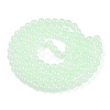 Baking Paint Imitation Jade Glass Round Bead Strands X1-DGLA-N003-8mm-02-1-2