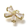 Rack Plating Brass Micro Pave Cubic Zirconia Charms KK-M014-02D-G-2