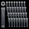 50Pcs Clear Graduated Tube Plastic Bead Containers CON-GA0001-27-1