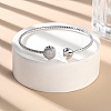 Clear Cubic Zirconia Open Cuff Bangle BJEW-G737-01P-03-3