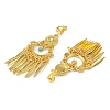 Bohemia Zinc Alloy Rhinestone & Resin Clip-on Earrings LS-EJEW-C089-03G-2
