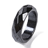 Magnetic Synthetic Hematite Finger Ring for Men Women RJEW-A047-01C-1