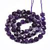 Natural Amethyst Beads Strands G-R448-10mm-07-2