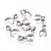 Tarnish Resistant 304 Stainless Steel Ice Pick Pinch Bails X-STAS-R182-02-3