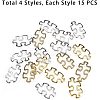 Tibetan Style Alloy Linking Rings TIBE-PH0004-89-4