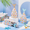 Olycraft 56Pcs 2 Colors Mermaid Paper Candy Boxes CON-OC0001-49-5