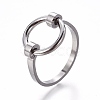 Tarnish Resistant 304 Stainless Steel Finger Rings RJEW-E158-08P-1