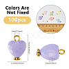 100Pcs Spray Painted Acrylic Pendants FIND-DC0006-51-2