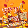 Rectangle Plastic Candy Bags for Thanksgiving Day CON-BC0007-06-4