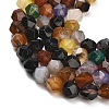 Natural Agate(Dyed & Heated) Beads Strands G-K425-B10-01-3