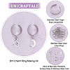 Unicraftale DIY Charms Cuff Ring Making Kit DIY-UN0004-86-5