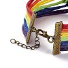 Rainbow Pride Bracelet BJEW-F424-02-4