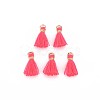 Polycotton(Polyester Cotton) Tassel Pendant Decorations X-FIND-S281-29-1