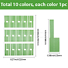 10Pcs 10 Colors Paper Self-Adhesive Stickers DIY-SP0006-12-2