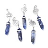 Natural Sodalite Pointed Big Pendants G-D0021-01P-12-1